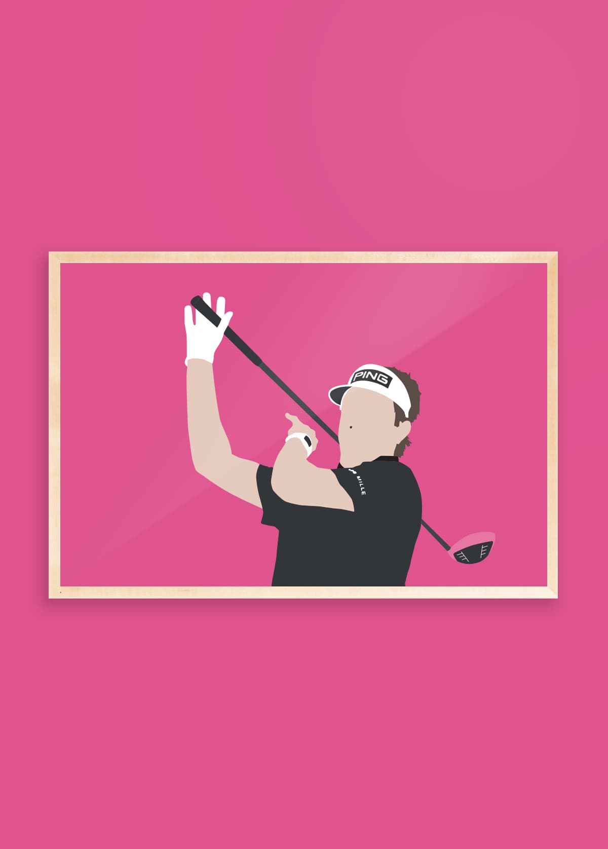 Bubba Watson art print — 2012 Masters