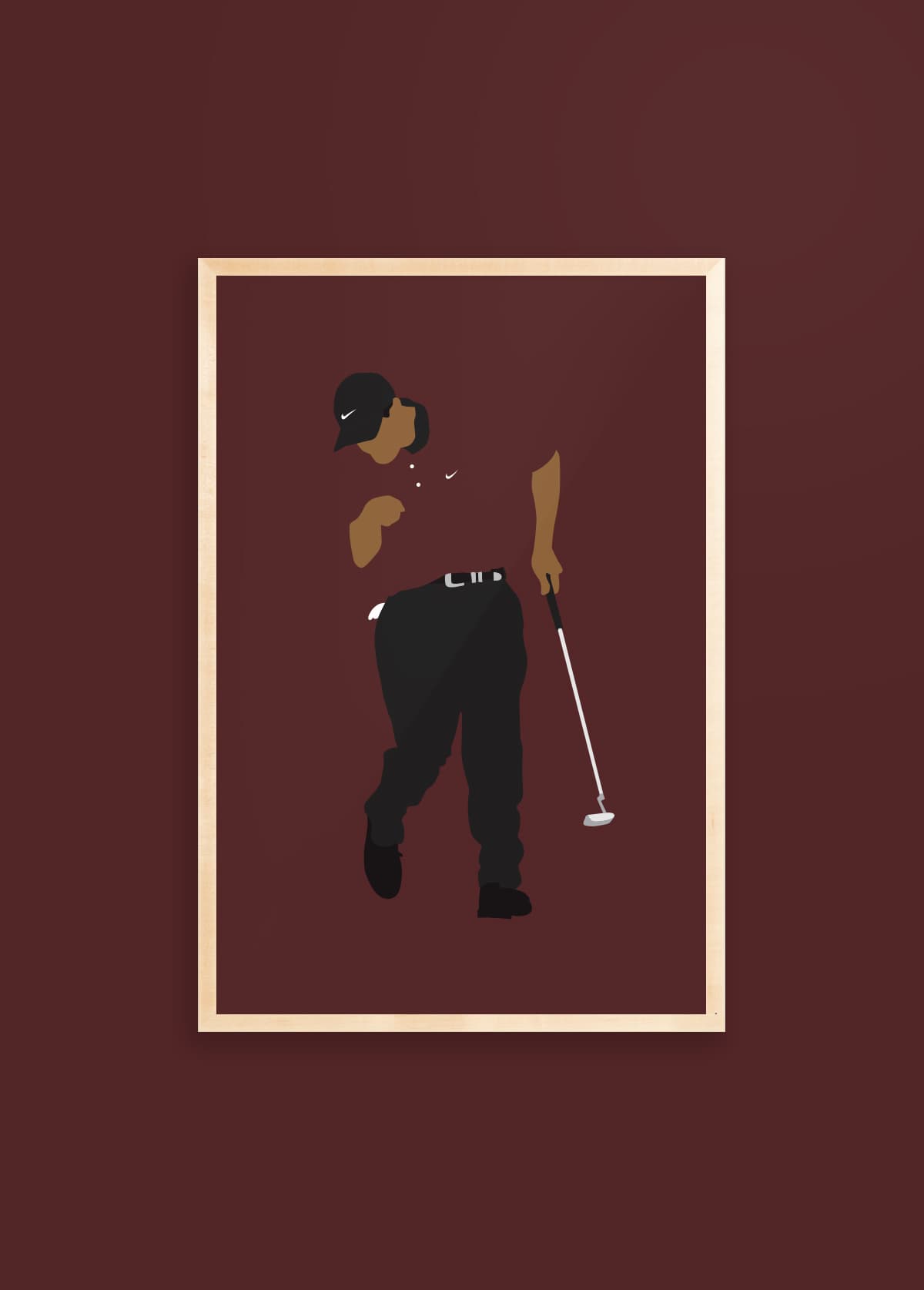 Slow Your Roll golf art print