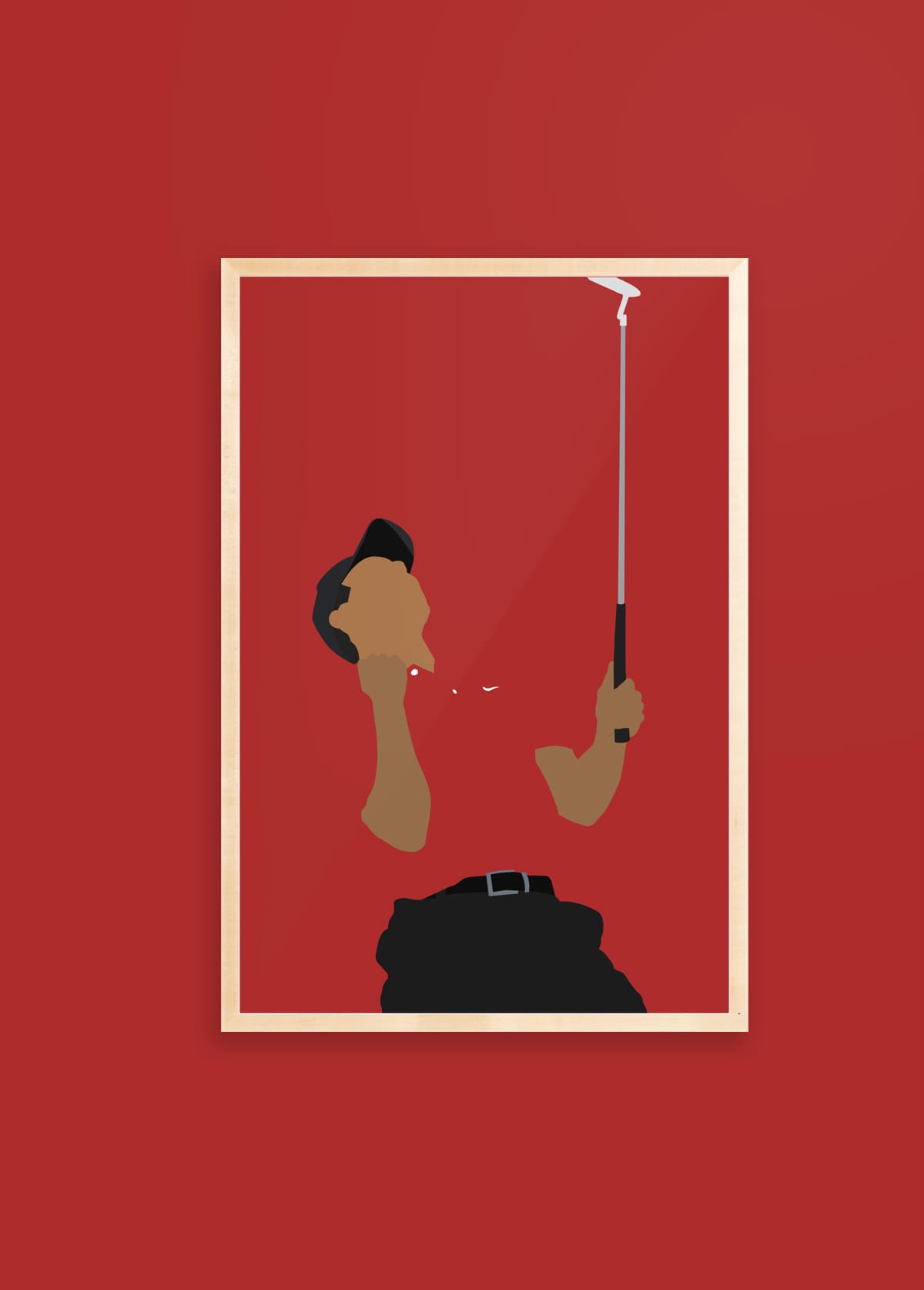 Sunday Red Tiger Woods art print