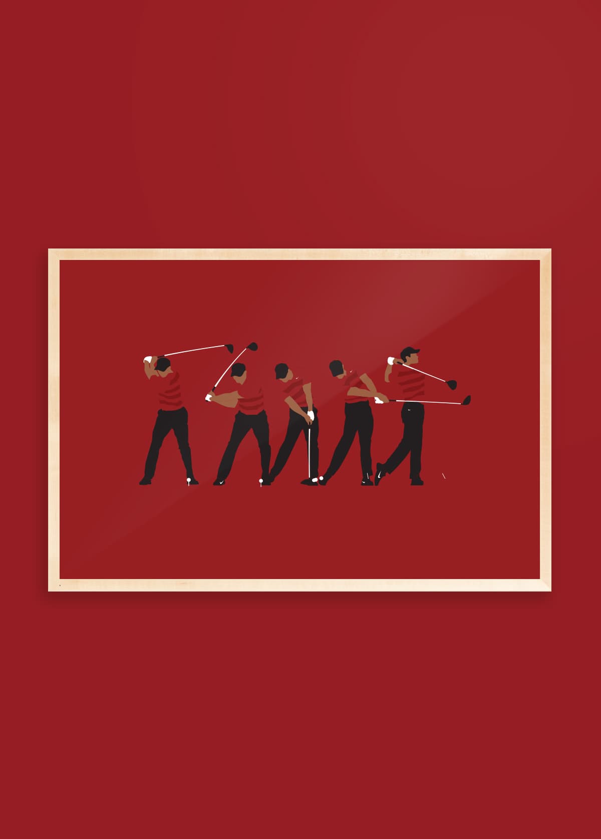 Swing Thoughts golf art print