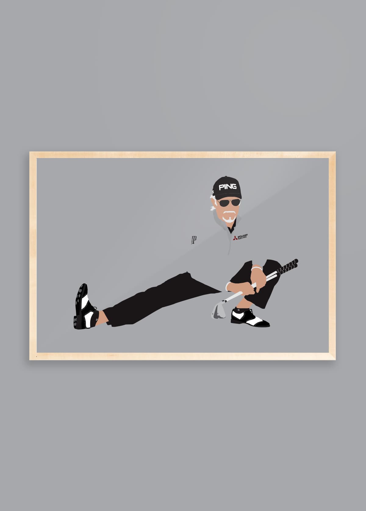 The Mechanic I golf swing art print