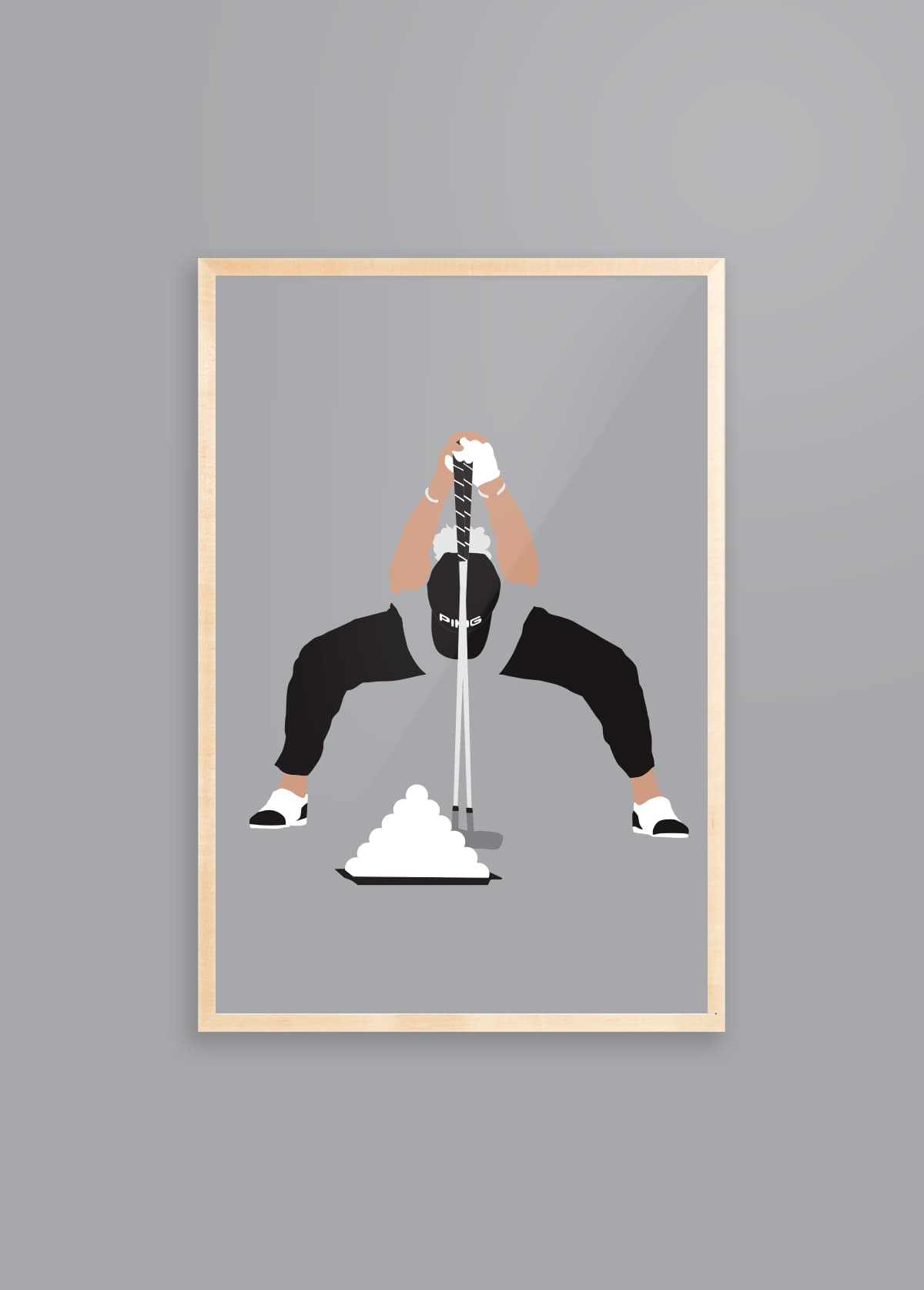 The Mechanic II golf swing art print