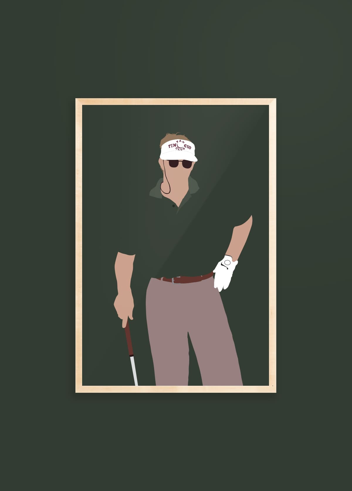 Tin Cup Fan Club golf art print