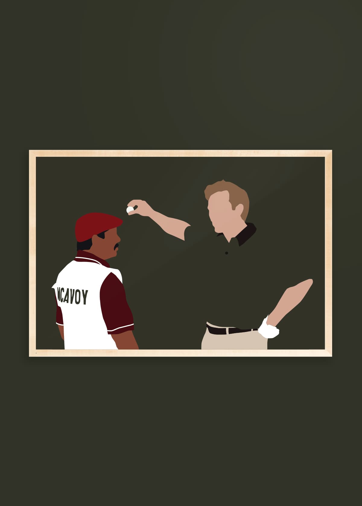 Go For It golf art print