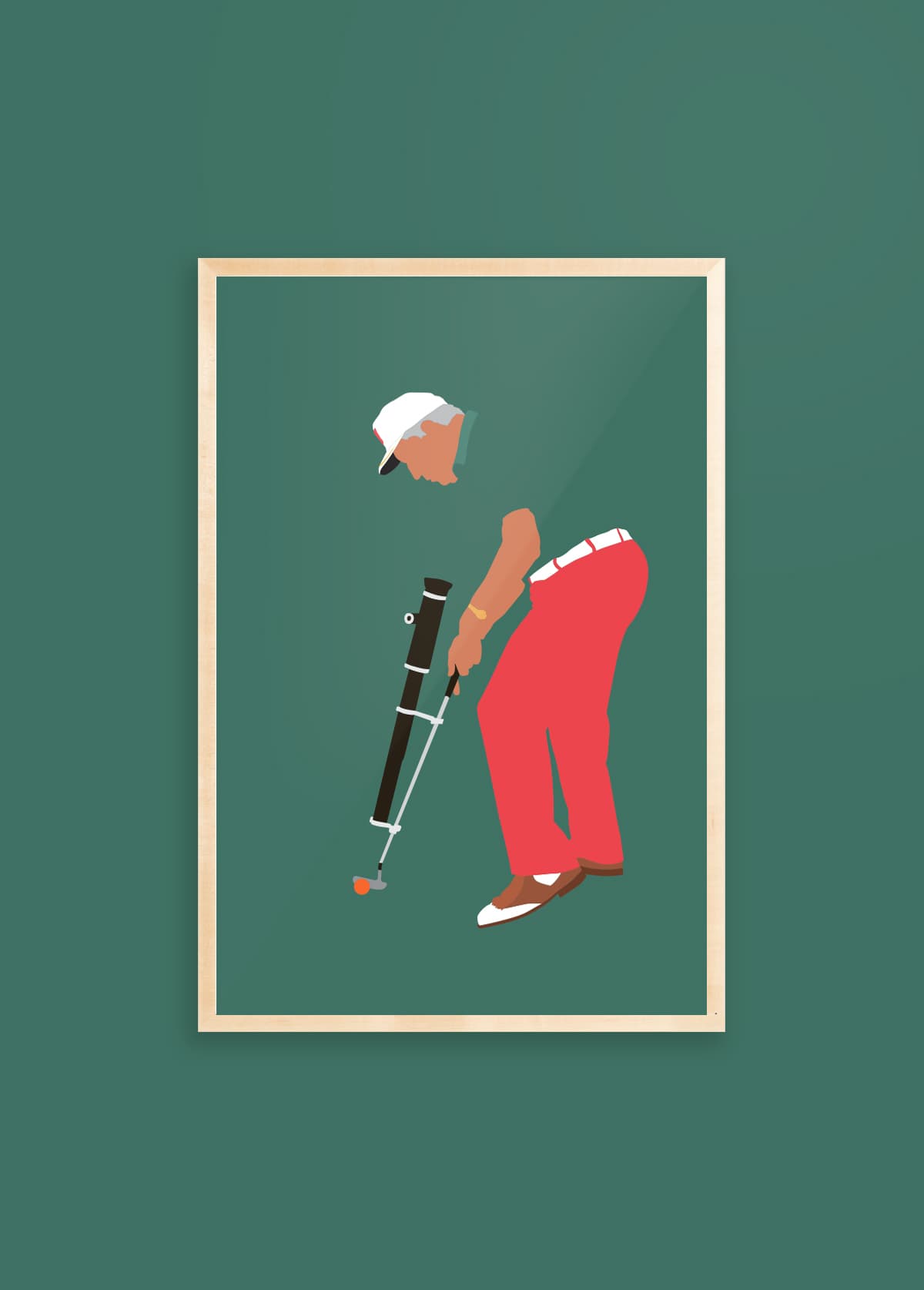 Dial It In golf art print