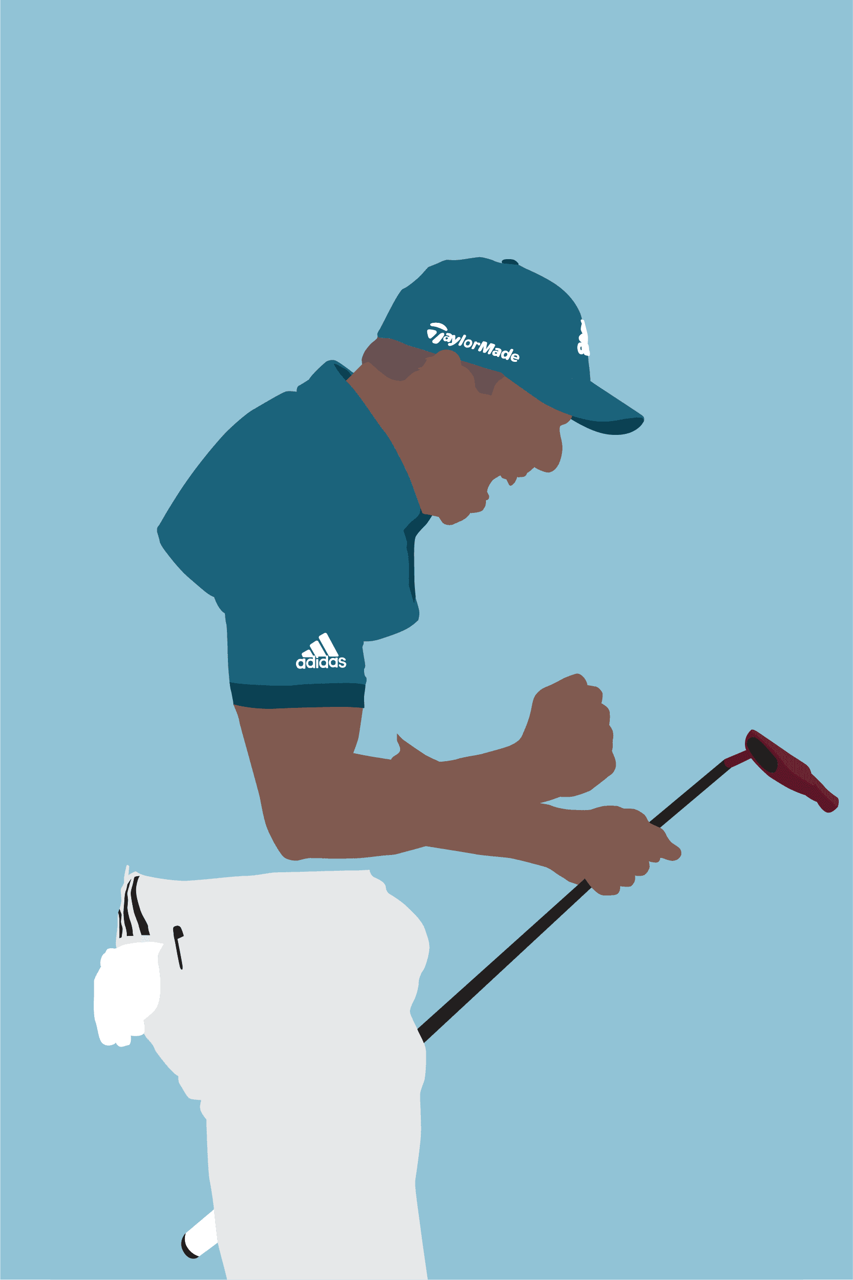 Sergio golf art print — Sergio Garcia emotional Masters victory