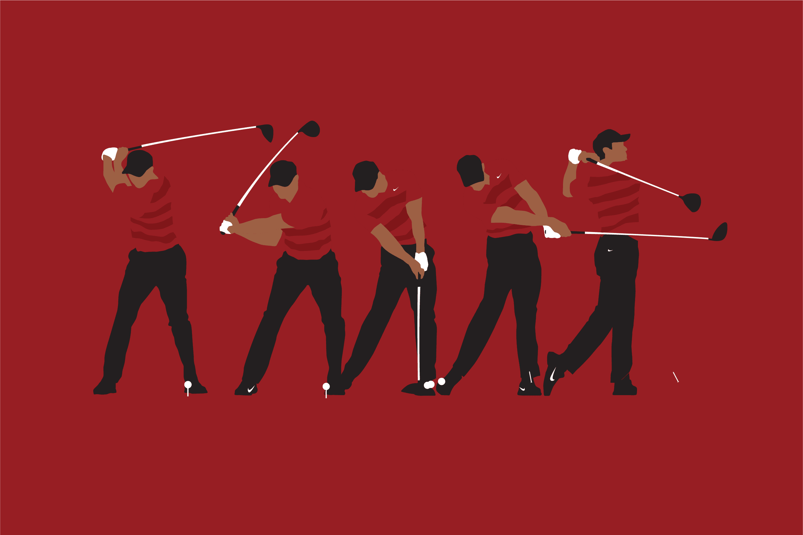 Swing Thoughts golf art print