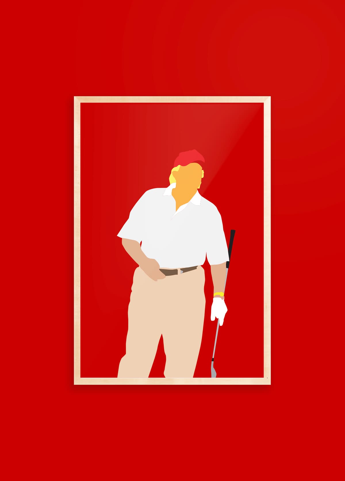 Fake News golf art print