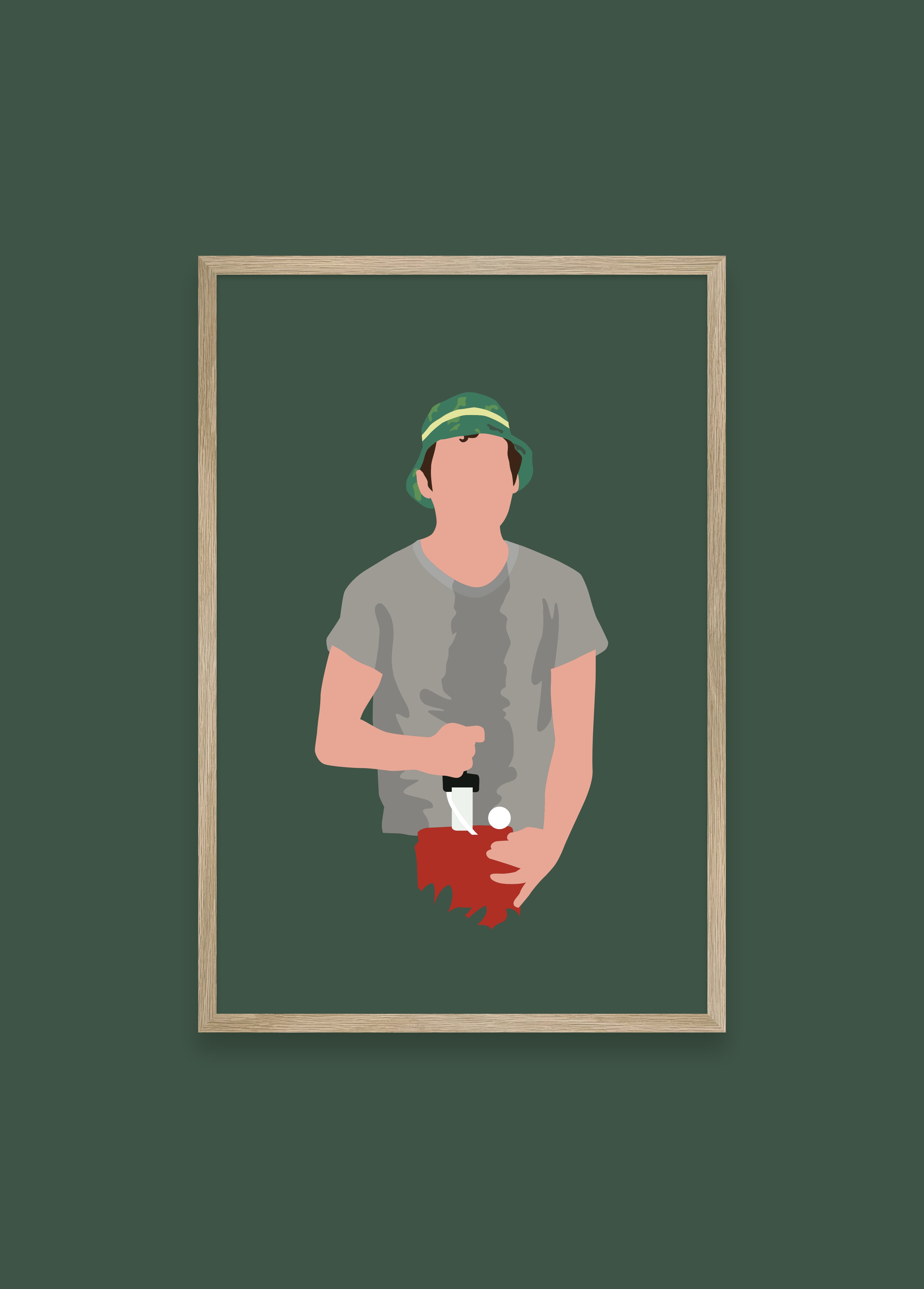 Wash Your Balls — framed