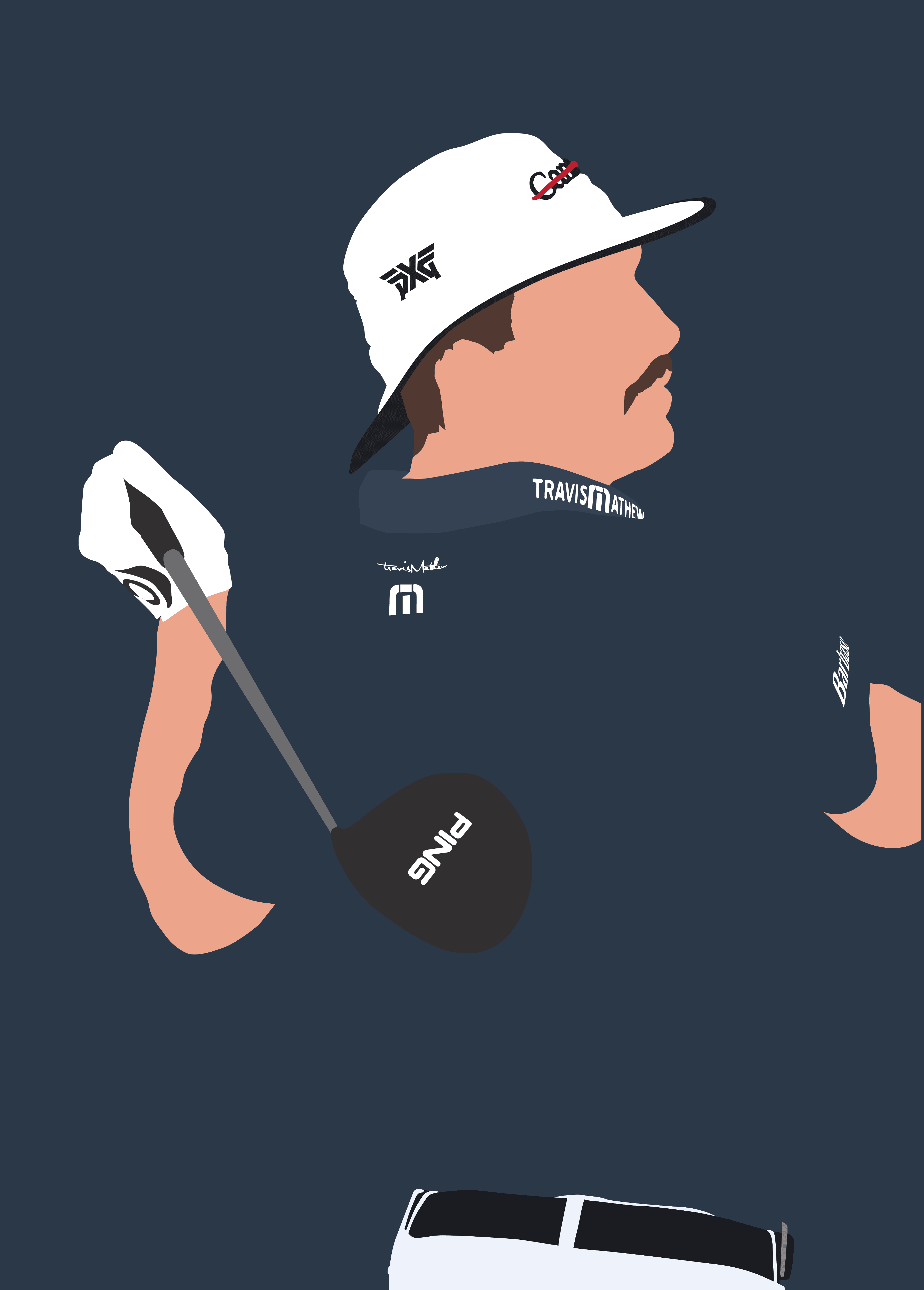 Eject golf art print — PGA Tour fan favorite portrait