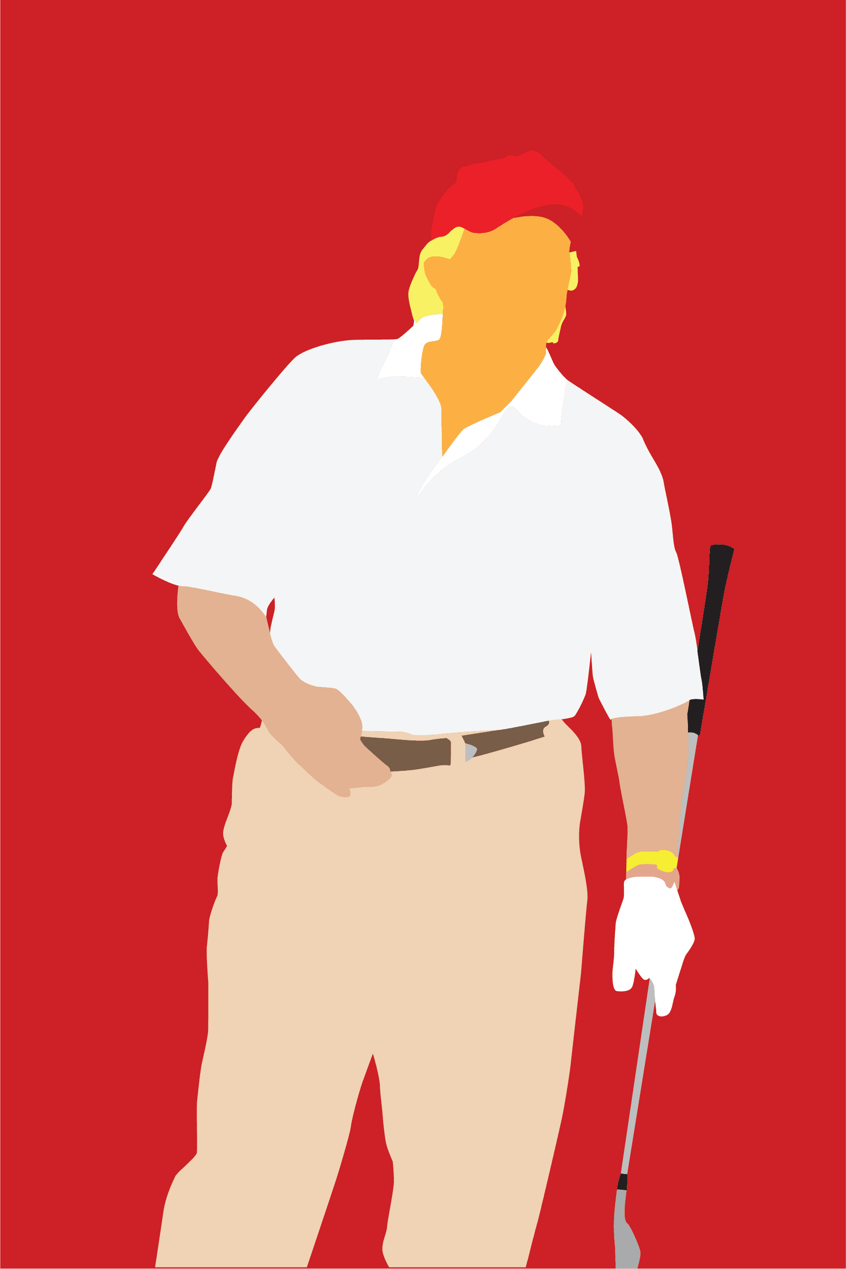 Fake News golf art print