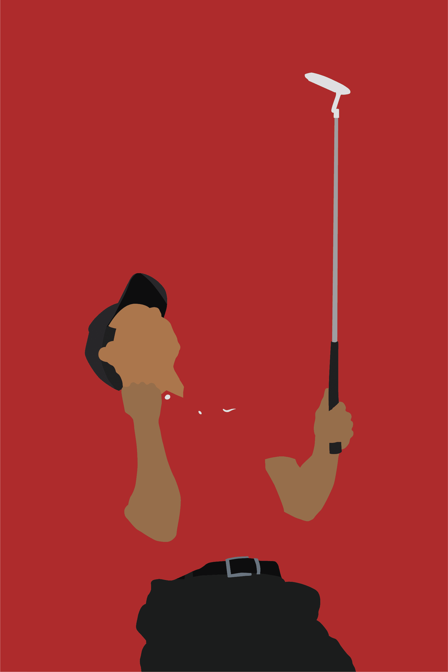 Sunday Red Tiger Woods art print