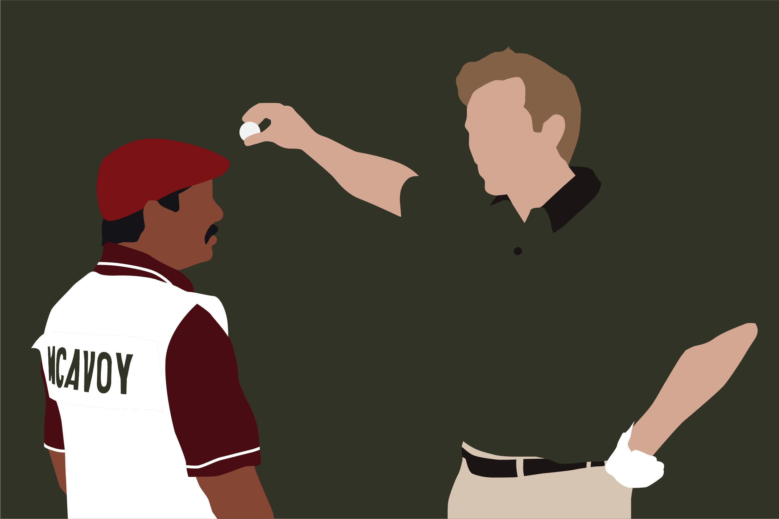 Go For It golf art print